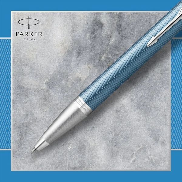 Ручка кулькова Parker 24 932 IM Premium Blue Grey CT BP 24 932 523516 фото